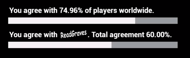 The stat tracking in action